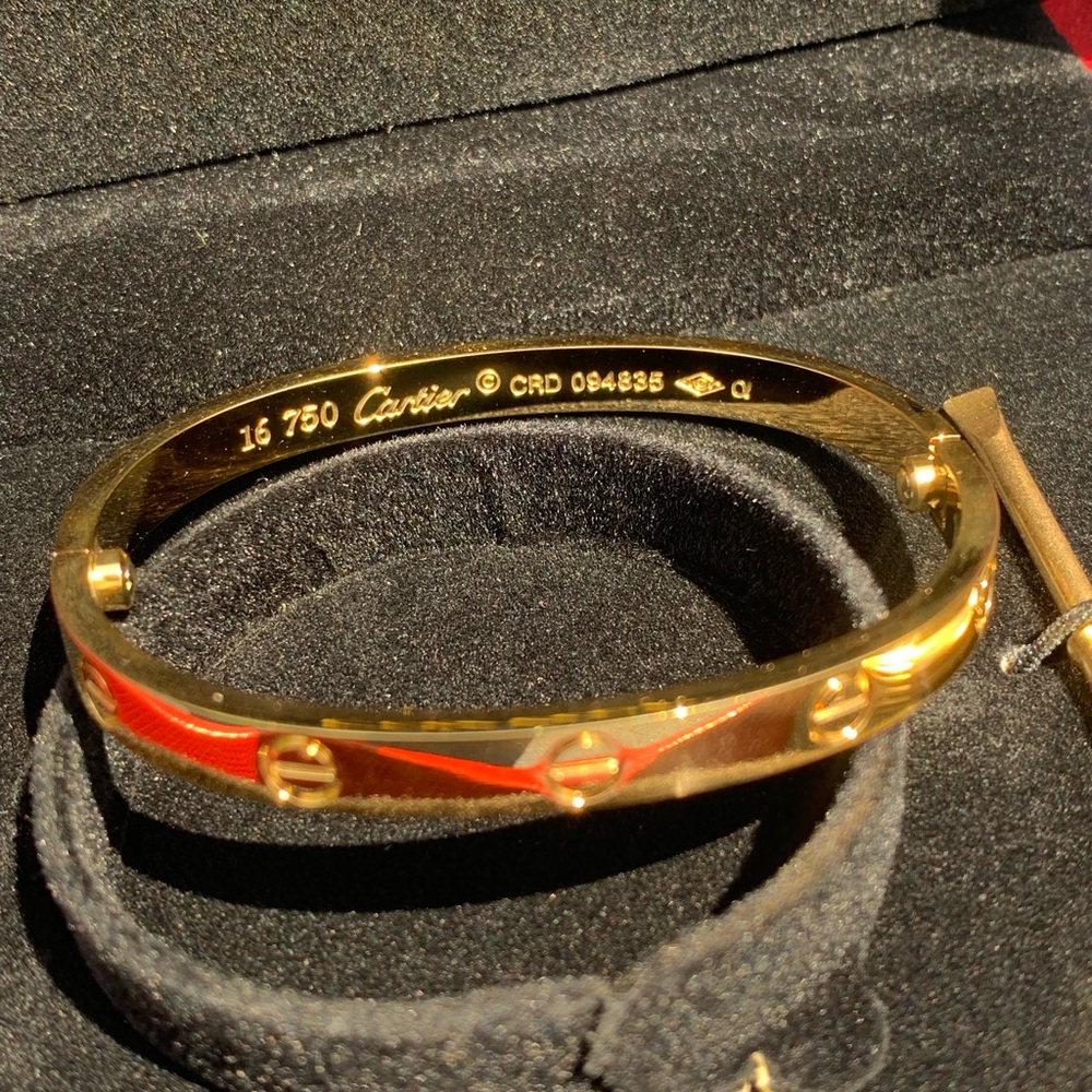Cartier gold love bracelet